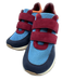 Sneex Shoe Size 6 Blue & Burgundy Suede Mesh Color Block Velcro closure Pumps Blue & Burgundy / 6
