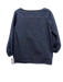 Ann Mashburn Size XS Dark Wash Cotton Blend Chambray Square Neck rolled hem Top Dark Wash / XS