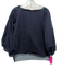 Ann Mashburn Size XS Dark Wash Cotton Blend Chambray Square Neck rolled hem Top Dark Wash / XS