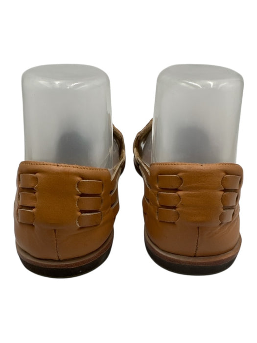 Nisolo Shoe Size 7 Light Brown Leather Rubber Sole Woven Flats Light Brown / 7