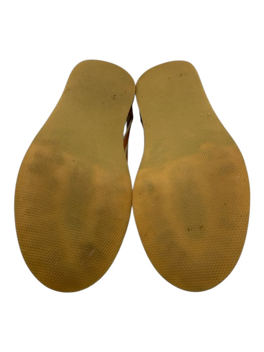 Nisolo Shoe Size 7 Light Brown Leather Rubber Sole Woven Flats Light Brown / 7