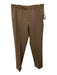Zanella Size 34 Tan Wool Solid Dress Cuffed Men's Pants Tan / 34