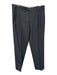 Zanella Size 34 Gray Wood Plaid Cuffed Dress Men's Pants Gray / 34