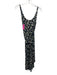 Reformation Jeans Size XS Black, White, Yellow Tencel Blend Flowers Midi Dress Black, White, Yellow / XS