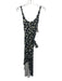 Reformation Jeans Size XS Black, White, Yellow Tencel Blend Flowers Midi Dress Black, White, Yellow / XS