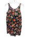 Zimmermann Size 1 Black, Pink, Green Cotton voile Floral Sleeveless Mini Dress Black, Pink, Green / 1