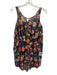 Zimmermann Size 1 Black, Pink, Green Cotton voile Floral Sleeveless Mini Dress Black, Pink, Green / 1