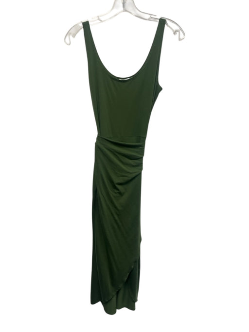 Reformation Jeans Size S Green Tencel Blend Sleeveless Midi Wrap Dress Green / S