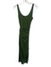 Reformation Jeans Size S Green Tencel Blend Sleeveless Midi Wrap Dress Green / S
