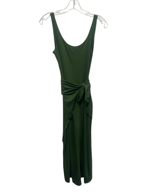 Reformation Jeans Size S Green Tencel Blend Sleeveless Midi Wrap Dress Green / S