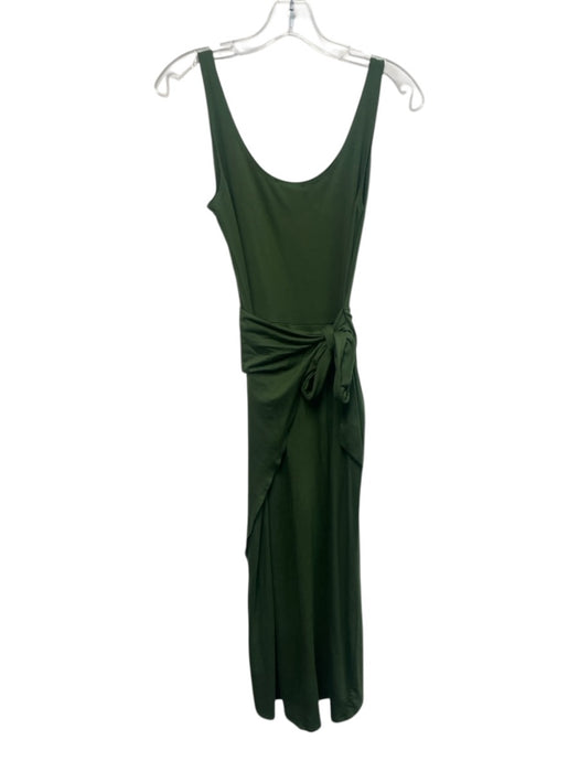 Reformation Jeans Size S Green Tencel Blend Sleeveless Midi Wrap Dress Green / S