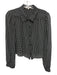 RE/DONE Size M Black & White Silk Chiffon Polka Dot Button Down Long Sleeve Top Black & White / M