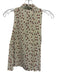 Equipment Femme Size S Beige, Red, Blue Silk Flowers Sleeveless Button Down Top Beige, Red, Blue / S