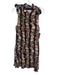 Equipment Femme Size XS Black Silk Floral Button Down Knee length Dress Black / XS