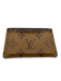 Louis Vuitton Brown Coated Canvas multi pocket Monogram Reverse Wallets Brown