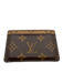 Louis Vuitton Brown Coated Canvas multi pocket Monogram Reverse Wallets Brown