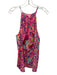 Lilly Pulitzer Size L Pink & Multi Silk Sleeveless Keyhole Front Tassel Top Pink & Multi / L