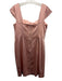 Kay Unger Size 12 Light Pink Acetate & Nylon Sleeveless Back Zip Satin Dress Light Pink / 12