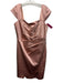 Kay Unger Size 12 Light Pink Acetate & Nylon Sleeveless Back Zip Satin Dress Light Pink / 12