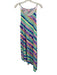 Lilly Pulitzer Size L Green & Multi Rayon Blend Striped Sleeveless Dress Green & Multi / L
