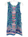 Lilly Pulitzer Size 10 Blue & Multi Polyester Sleeveless Zip Back Printed Dress Blue & Multi / 10