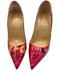 Christian Louboutin Shoe Size 38.5 Pink, Orange, Yellow Patent Leather Pumps Pink, Orange, Yellow / 38.5