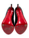 Christian Louboutin Shoe Size 37.5 Black Patent Leather Peep Toe Platform Pumps Black / 37.5