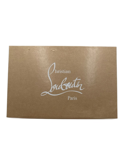 Christian Louboutin Shoe Size 37.5 Black Patent Leather Peep Toe Platform Pumps Black / 37.5