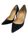 Christian Louboutin Shoe Size 37 Dark Gray Leather Suede Pointed Toe Pumps Dark Gray / 37