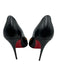 Christian Louboutin Shoe Size 37.5 Black Leather Pointed Toe Stiletto Pumps Black / 37.5