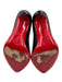 Christian Louboutin Shoe Size 37.5 Black Leather Pointed Toe Stiletto Pumps Black / 37.5
