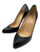 Christian Louboutin Shoe Size 37.5 Black Leather Pointed Toe Stiletto Pumps Black / 37.5