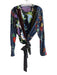 Diane Von Furstenberg Size M Multi Silk & Spandex Mixed Pattern Polka Dot Top Multi / M