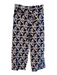 Maeve Size 30 Blue & White Viscose Blend High Rise Rope Design Zip Fly Pants Blue & White / 30