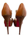 Christian Louboutin Shoe Size 40 Brown Leather Stiletto Piping Peep Toe Shoes Brown / 40