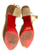 Christian Louboutin Shoe Size 40.5 Beige Suede Chunky Heel Peep Toe Shoes Beige / 40.5