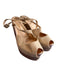 Christian Louboutin Shoe Size 40.5 Beige Suede Chunky Heel Peep Toe Shoes Beige / 40.5