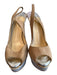 Christian Louboutin Shoe Size 41 Beige & Gray Suede & Leather Stiletto Shoes Beige & Gray / 41