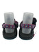 Chaco Shoe Size 8 Blue, Pink, Black Rubber Toe Strap Abstract Print Sandals Blue, Pink, Black / 8