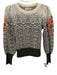By Anthropologie Size XS White, Gray & Multi Missing Fabric Tag Knit Sweater White, Gray & Multi / XS