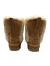Ugg Shoe Size 8 Brown & Cream White Leather Upper Suede Quilted Platform Boots Brown & Cream White / 8