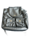 Coach Black & Silver Leather Turnlock Drawstring Backpack Bag Black & Silver / L