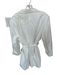 Gap Size XL Ivory Linen Blend Shoulder Pads Double Breast Belted Jacket Ivory / XL