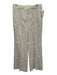 J. Crew Size 8 Cream Beige Linen Blend Wide Leg Belt Loops Hook & Zip Fly Pants Cream Beige / 8