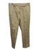 J. Crew Size 10 Khaki Beige Cotton Blend Trouser Cuffed Straight Leg Pants Khaki Beige / 10