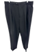 Zanella AS IS Size 38 Black Wool Solid Dress Pleats Men's Pants Black / 38