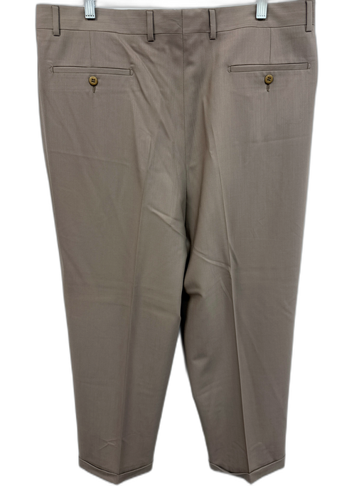 Zanella NWT Size 38 Tan Wool Solid Dress Pleat Men's Pants Tan / 38