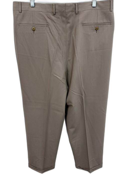 Zanella NWT Size 38 Tan Wool Solid Dress Pleat Men's Pants Tan / 38