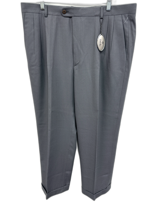 Zanella NWT Size 38 Gray Wool Solid Dress Men's Pants Gray / 38