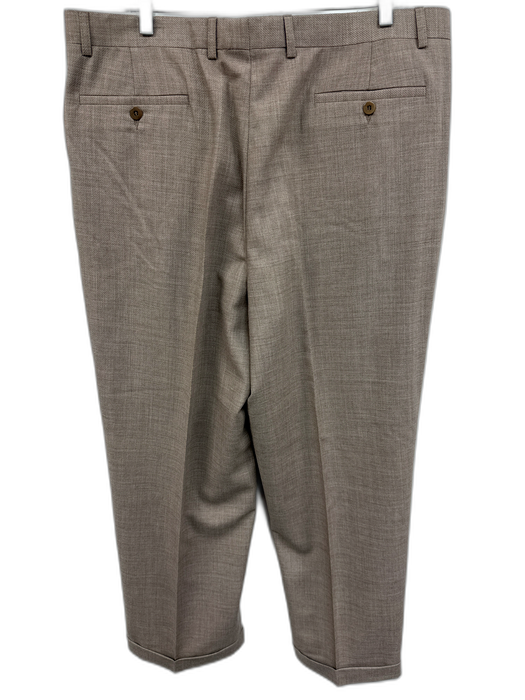 Zanella Size 38 Gray Wool Twill Dress Men's Pants Gray / 38